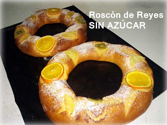 Roscón de Reyes sin azúcar. Encárgalo en Confitería Fernández